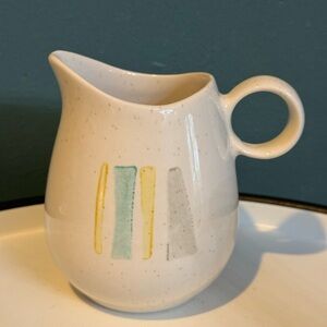 Vintage Metlox Vernon Ware Anytime Creamer Speckled Stoneware USA California